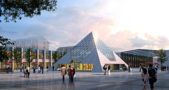 鄂尔多斯金字塔网架